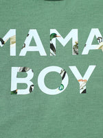 Children's Mama' Boy Graphic Casual Tee and Shorts Set