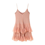 Women Slim Fit Sexy Backless Laminated Decoration Dress Women