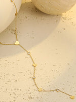 18K Gold-Plated Heart Zircon Necklace