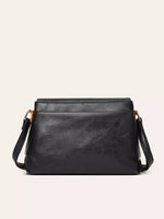 Vintage PU Leather Flap Crossbody Bag