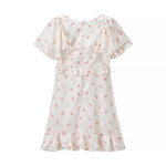 Elegant Women Design Floral Casual Silky Floral Dress