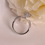 1 Carat Moissanite 925 Sterling Silver Ring