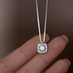 925 Sterling Silver Zircon Pendant Necklace
