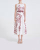 Women High End Three Dimensional Printed Round Neck High Waist A Line Dress