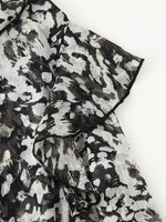 Women Clothing Western with Belt Printed Mini Dress