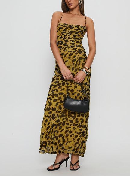 Women Clothing All Match Classic Printing Lace up Backless Dress