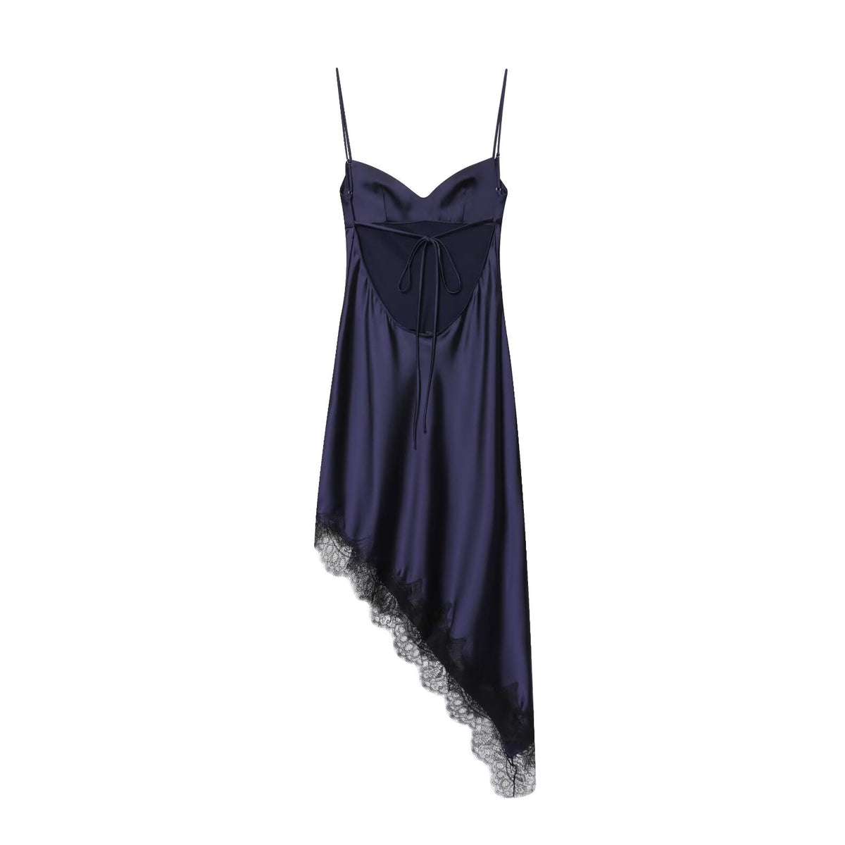 Women Clothing Simple Velvet Lace Midi Dress