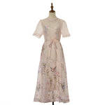 Women Short Sleeved Loose Fitting Dress Set