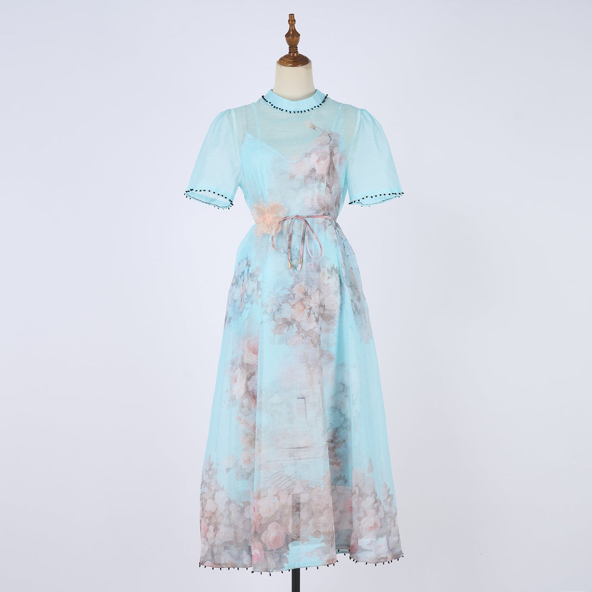 Women Short Sleeved Loose Fitting Dress Set