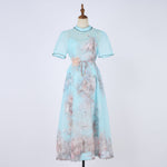 Women Short Sleeved Loose Fitting Dress Set