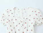 Autumn Women Clothing Waist Controlled Fashionable Sweet Puff Sleeve Dress Women
