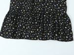 Spring French Floral Printed Waist Controlled Slimming All Matching Long Strap Dress