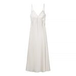Women Clothing Spring Sexy Lace Stitching Satin Dress