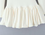Women Long Sleeve Slim Fit Slimming Short Dress