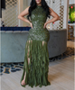 Elegant Women Wear Sexy Slim Sequin Mesh Stitching Dress