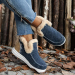 Cozy Fur-Trimmed Slip-Ons