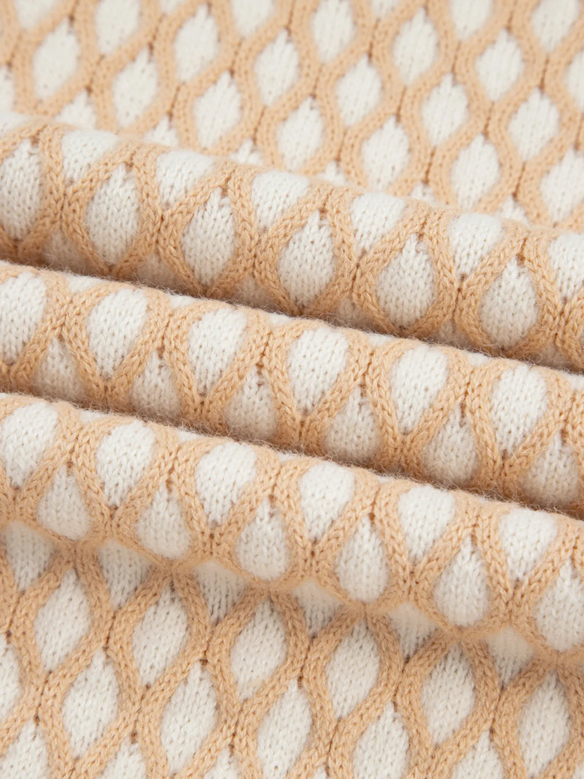 Textured Knit Mock Neck Sweater