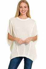 Zenana Drop Shoulder Short Sleeve Knit Top
