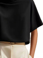 Mock Neck Short Sleeve T-Shirt
