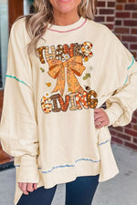 Thanksgiving Graphic Crew Neck Sweatshirt
