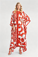 Women Summer Printed Loose Fitting Casual Dress