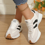 Round Toe Lace Up Sneakers