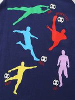 Children's Soccer Player Graphic Long Sleeve T-Shirt
