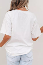 Color Block Chest Pocket Patched Casual Short Sleeve Top