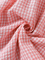 Children's Smocked Plaid Ruffle Sleeve Dress