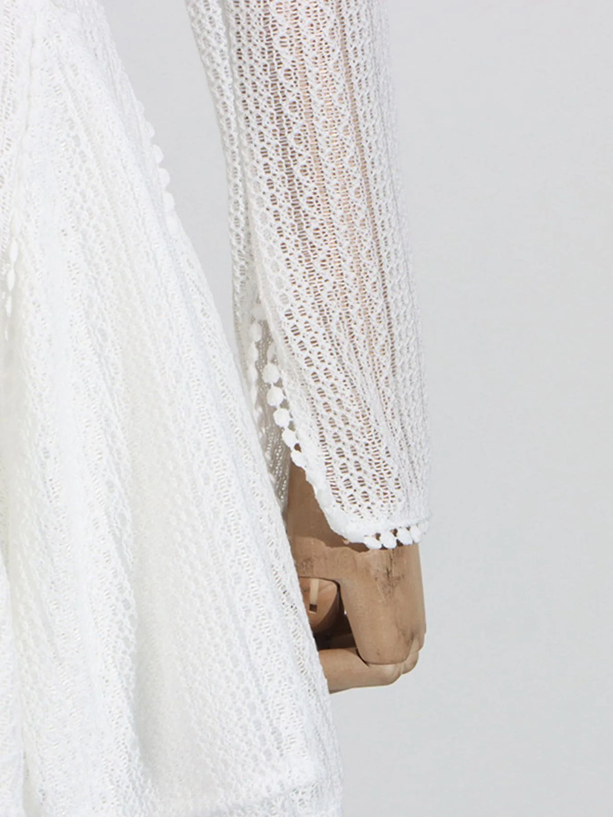 Layered Round Neck Long Sleeve Dress