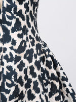 Leopard Print Halter Neck Mini Dress