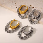 Chunky Chain Hoop Earrings