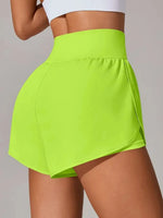 Pocketed High Waist Active Shorts