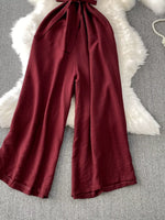 Sleeveless Wide Leg Jumpsuit