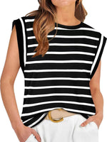 Striped Round Neck Tank