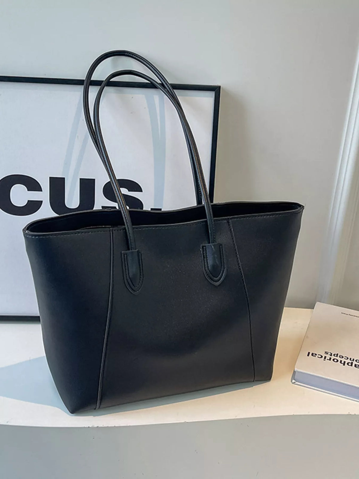 Leather Tote Shoulder Bag