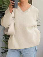 V-Neck Long Sleeve Sweater