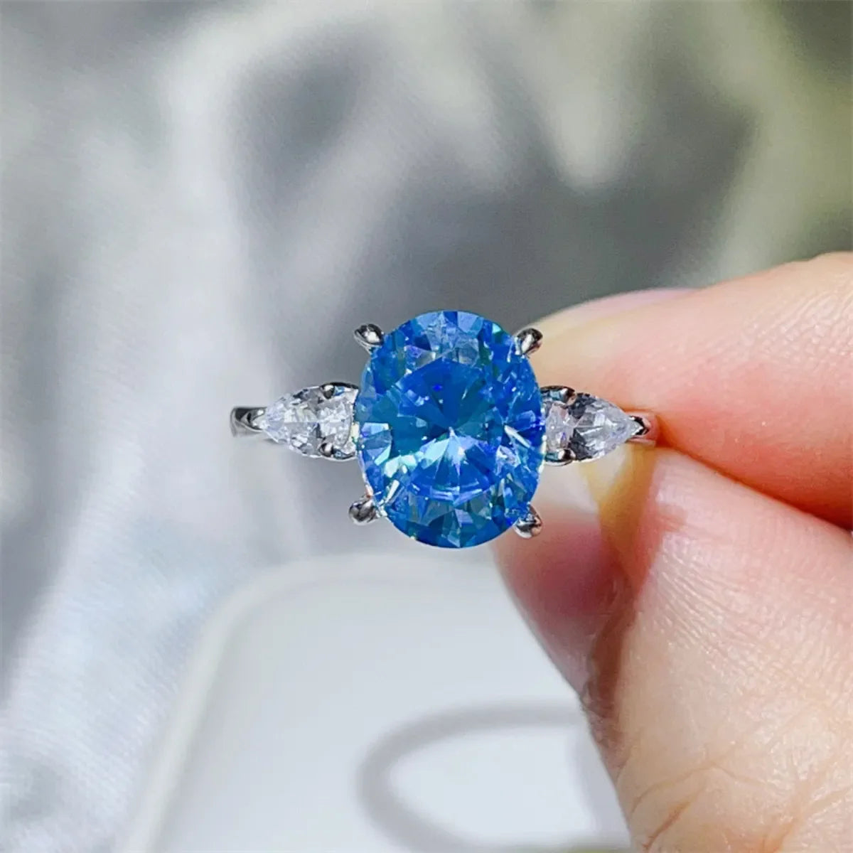 3 Carat Moissanite 925 Sterling Silver Ring
