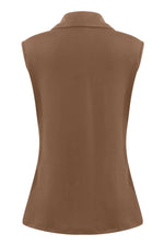 Button Down Sleeveless Top