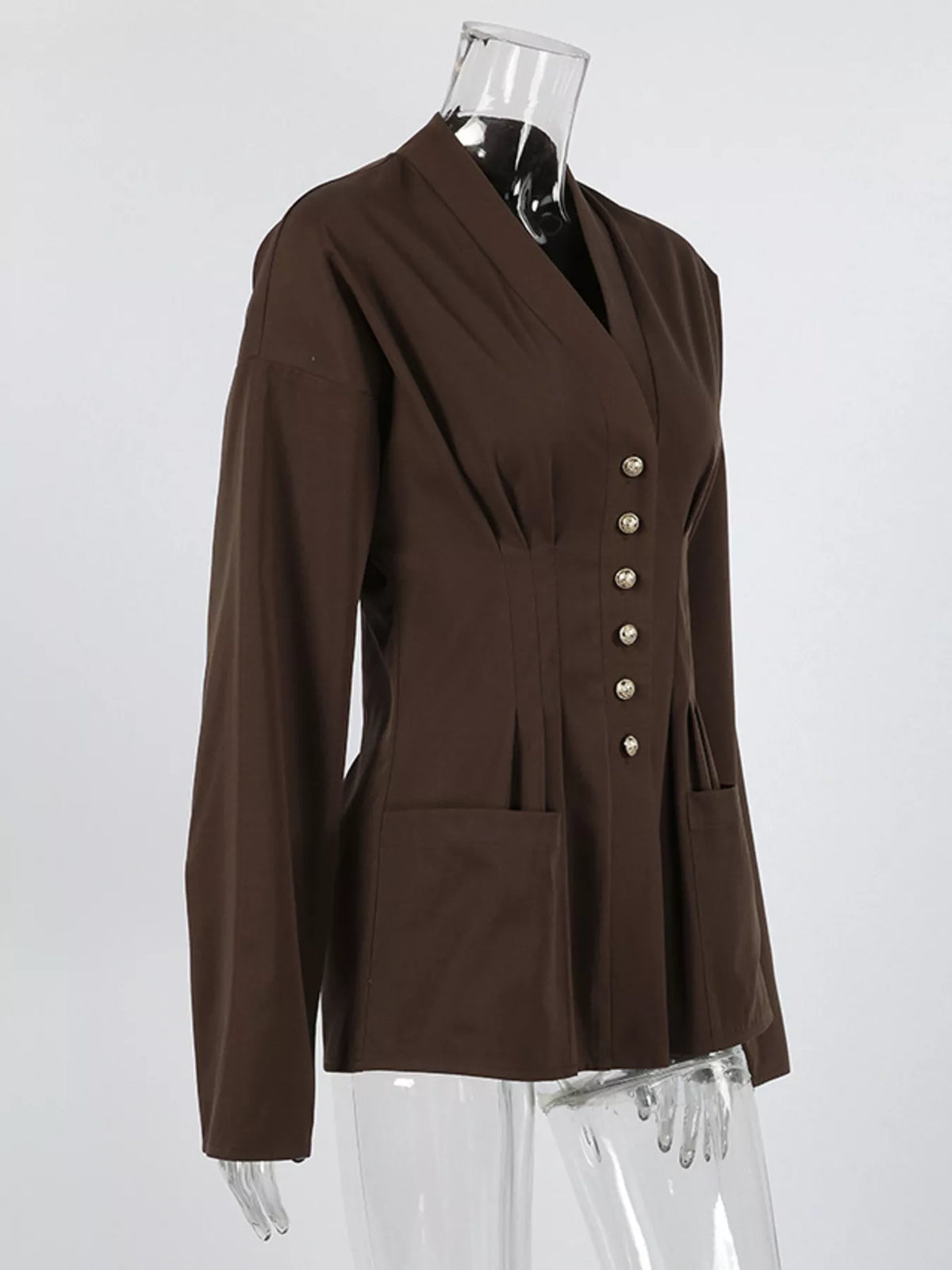 Button Down Long Sleeve Outerwear
