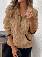 Cozy Sherpa Half Zip Sweatshirt