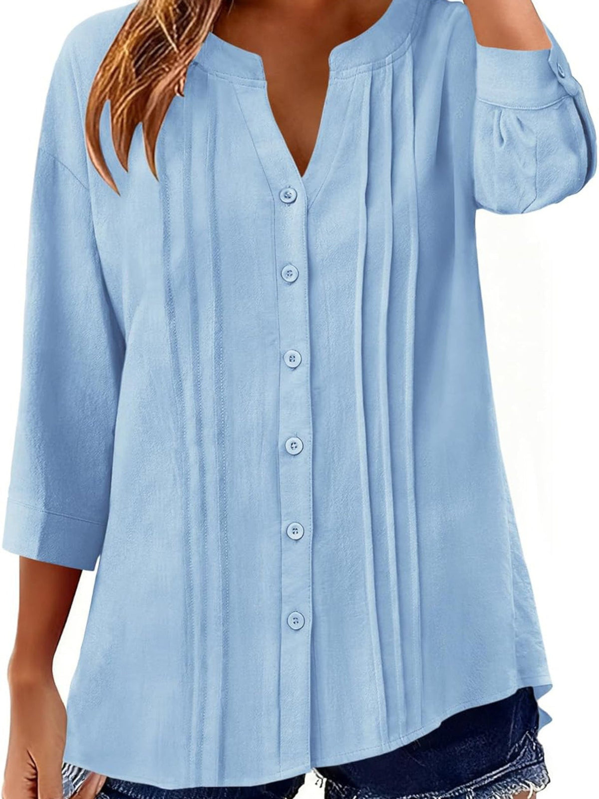 Button-Down Notched Shirt