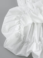 Ruched Bubble Hem Tube Top