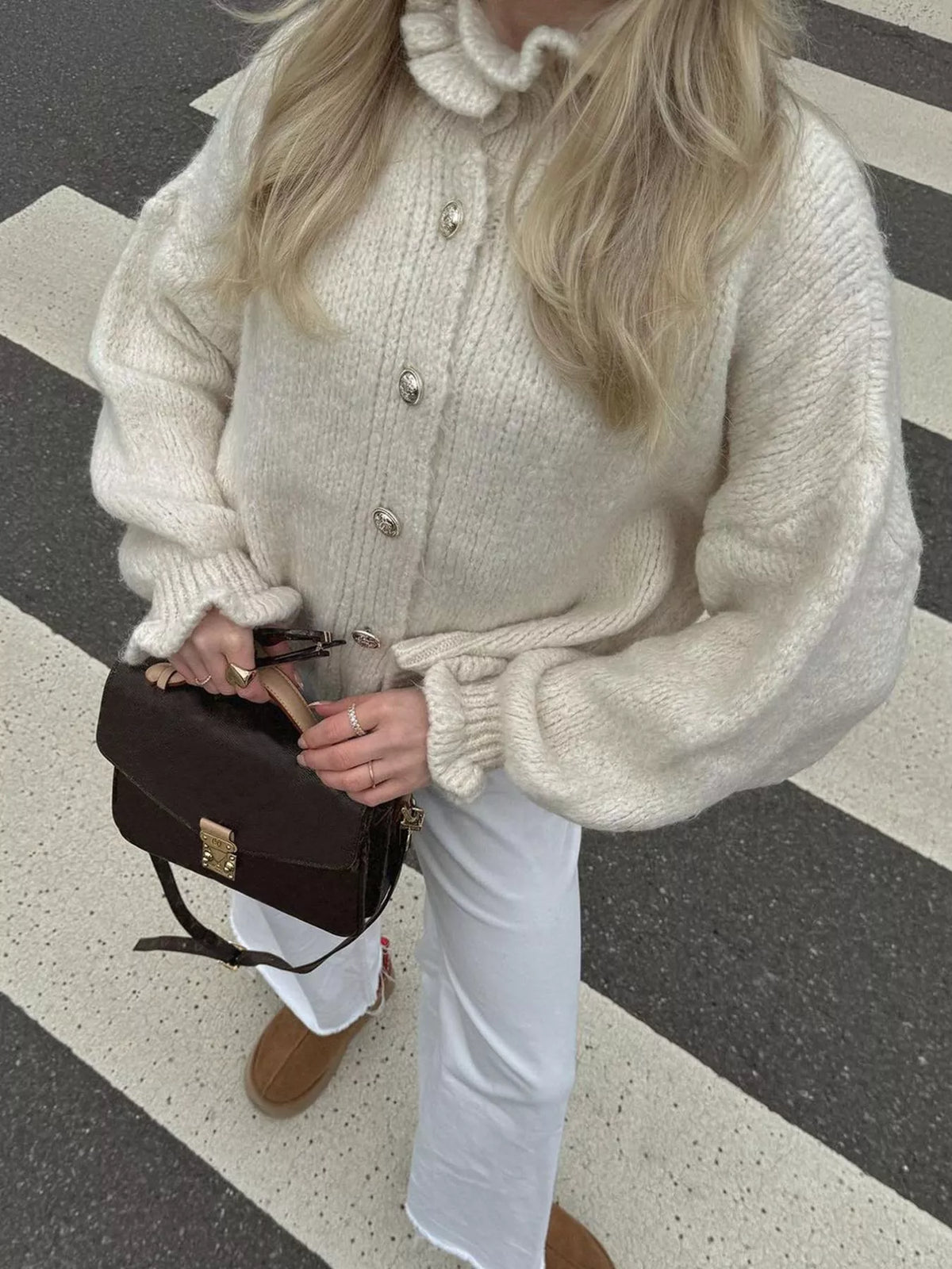 Button-Down Long Sleeve Cardigan