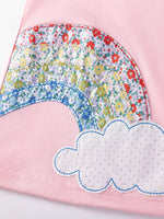 Children's Round Neck Short Sleeve Dress