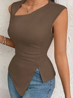 Slit Asymmetrical Tank Top