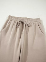 Half Zip Long Sleeve Hoodie and Pants 2pcs Outfit