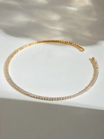 Stainless Steel Inlaid Zircon Necklace