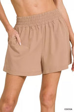 Zenana Soft Woven Lined Shorts With Pocket