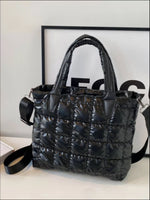 Bubble Textured Tote Crossbody Bag